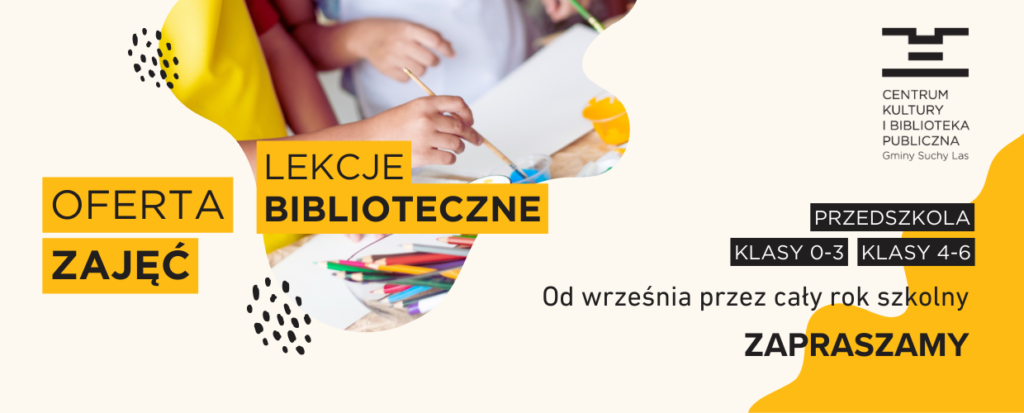 Szeczółowe informacje na temat oferty zajęć w bibliotece znajduje się poniżej.